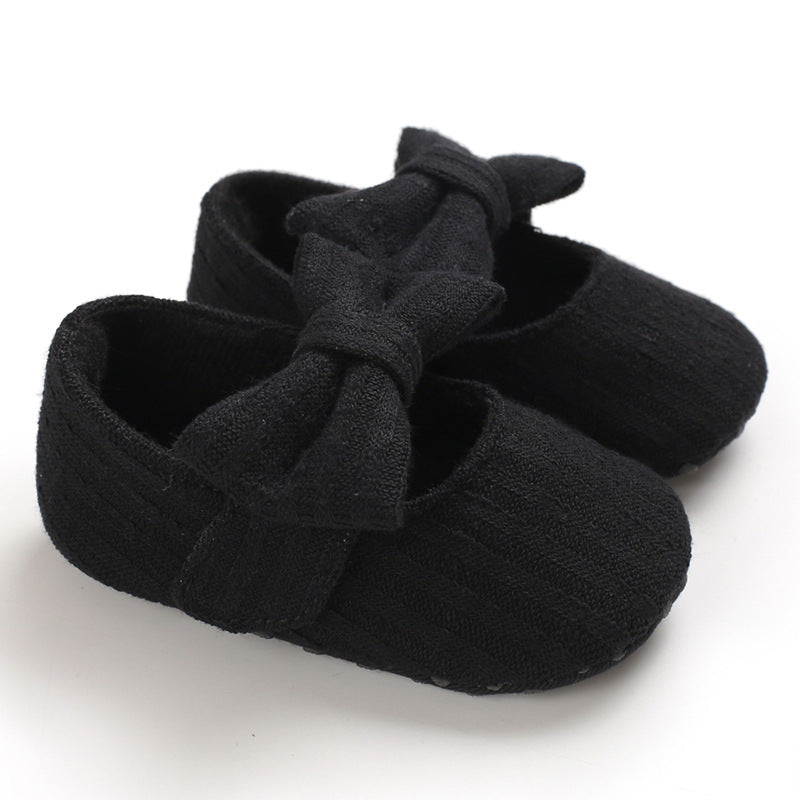 Wool Baby Knitted Bow Baby Shoes: Style Meets Comfort
